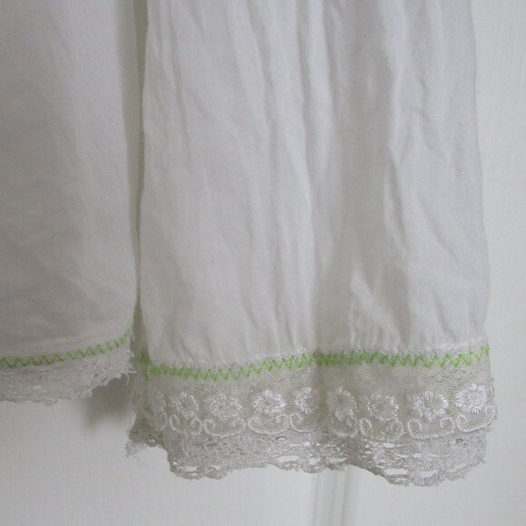 100% white cotton peasant blouse - Picture 2 of 8